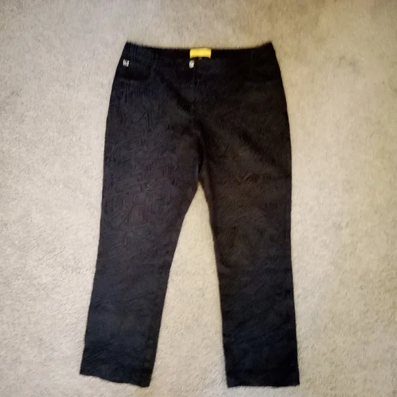 St. John Yellow Label Vintage Navy Blue Dress Suit Zip Jacket Pants Set Y2K, L